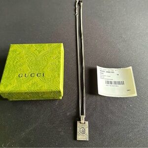 Gucci Ghost 925 Silver Pendant Necklace